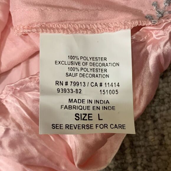 Motherhood Maternity Womens Large Sleeveless Blouse Pink‎ Babydoll Embroidered - Picture 5 of 6